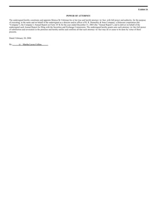 RR Donnelley  2003_10K