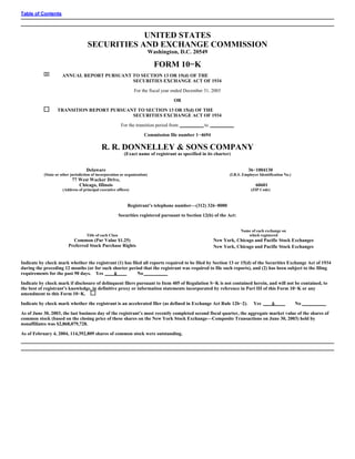 RR Donnelley  2003_10K