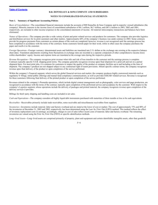 RR Donnelley  2003_10K