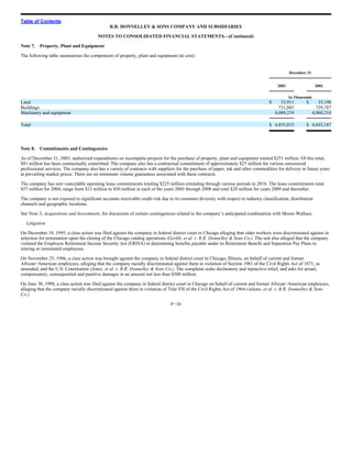 RR Donnelley  2003_10K