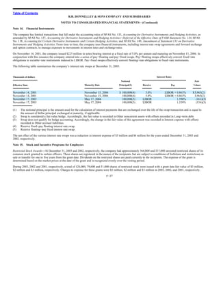 RR Donnelley  2003_10K