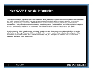 R.R.donnelley FixedIncomeInvestors05/07/08