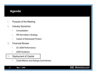 R.R.donnelley FixedIncomeInvestors05/07/08