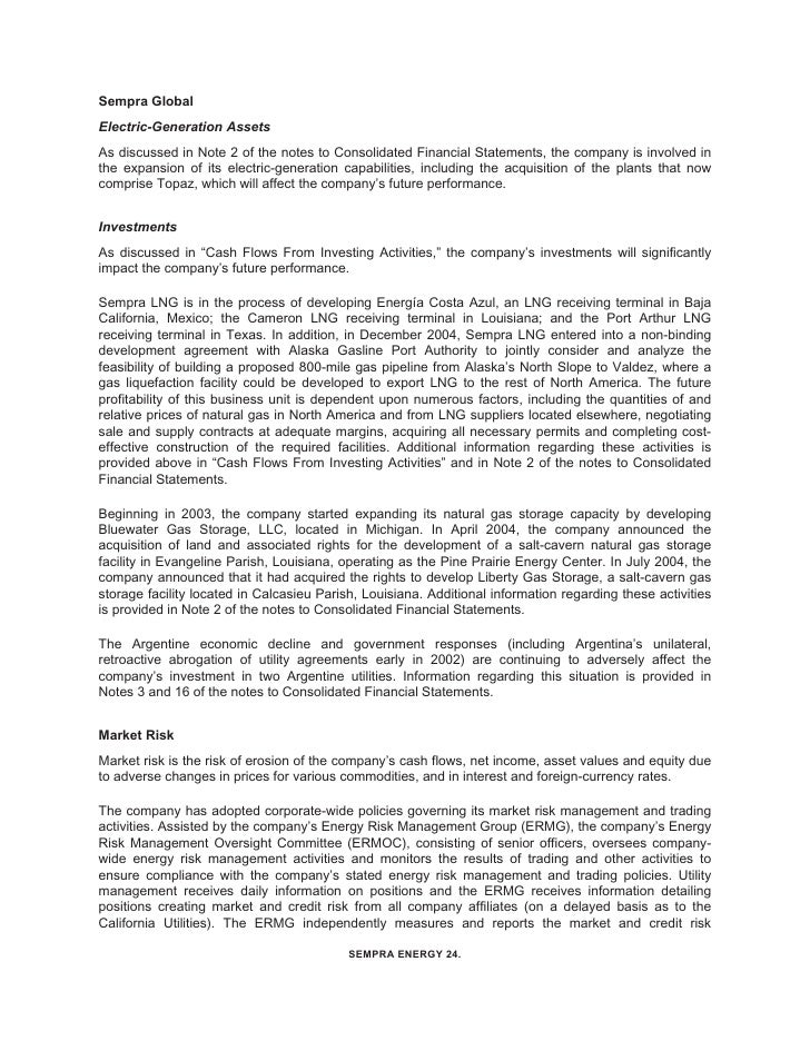 Sempra Energy 2004 Financial Report - 