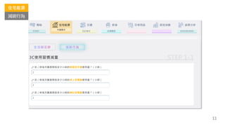 11
住宅能源
減碳行為
 