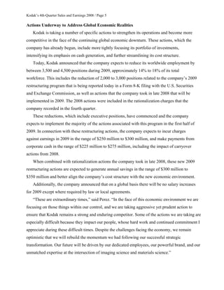 eastman kodak 01/29_4Q/08_SE