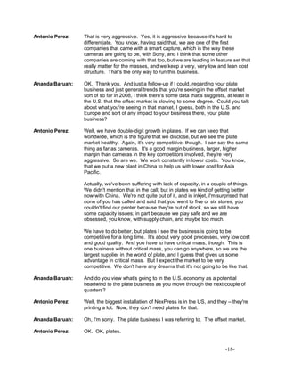 eastman kodak 1Q 08_Transcript