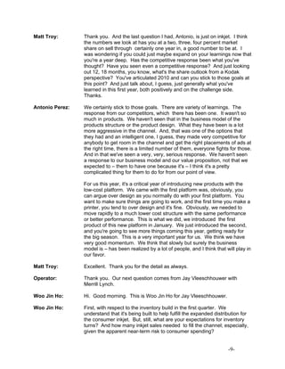 eastman kodak 1Q 08_Transcript