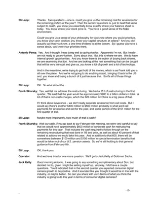 eastman kodak 1Q 07 SE Transcript
