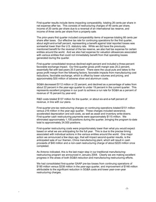 eastman kodak 1Q 07 SE Transcript