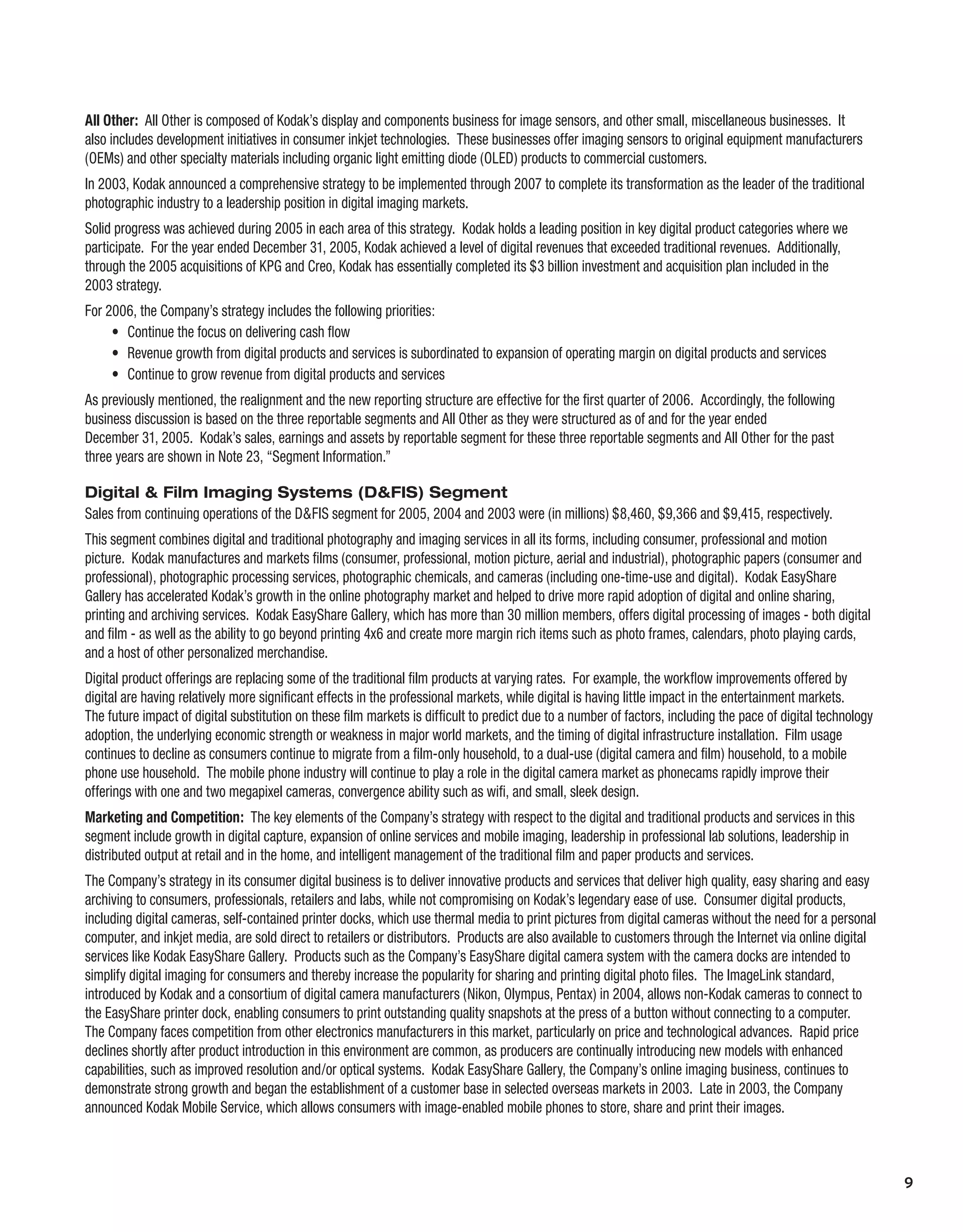 Kodak annualReport05