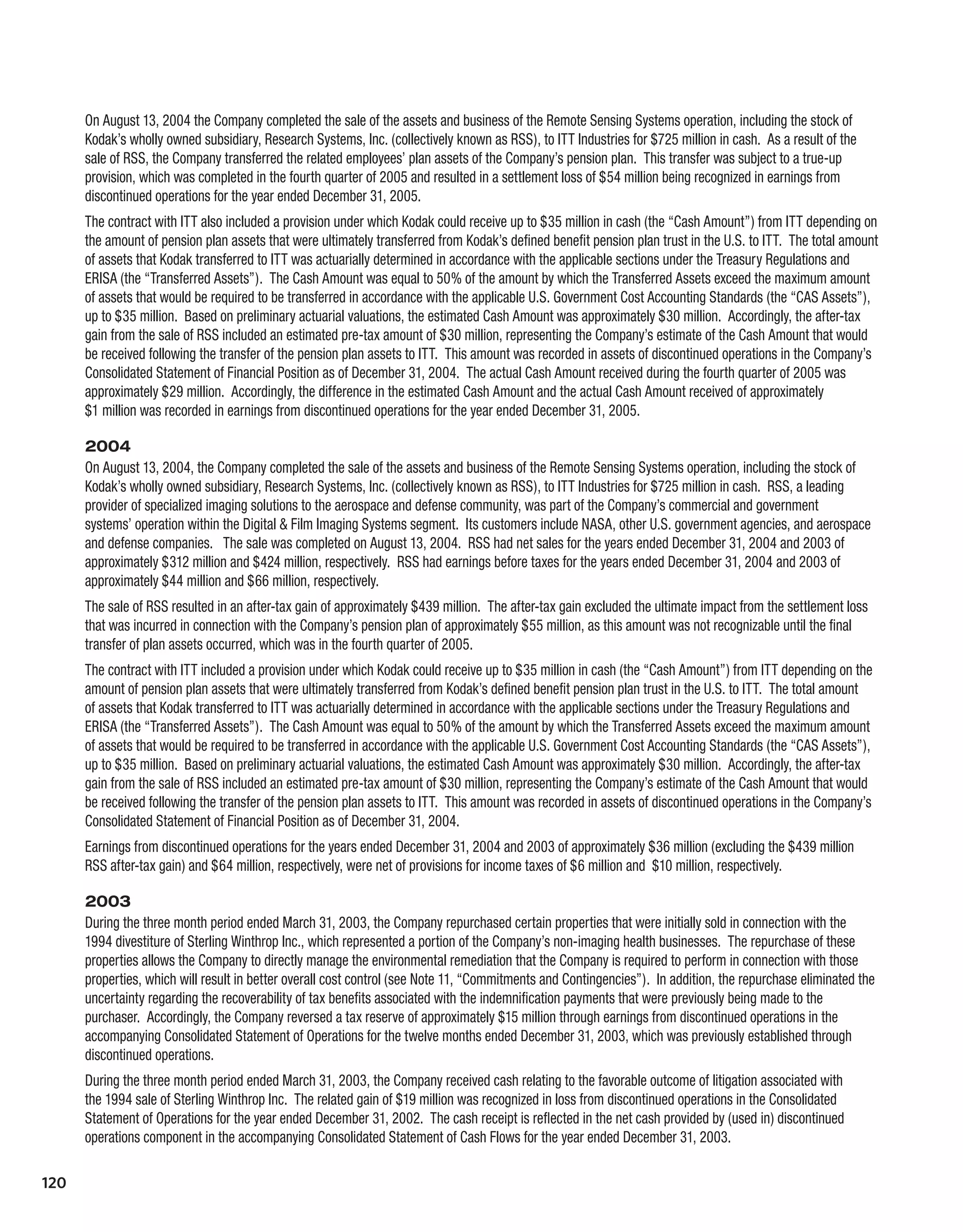 Kodak annualReport05