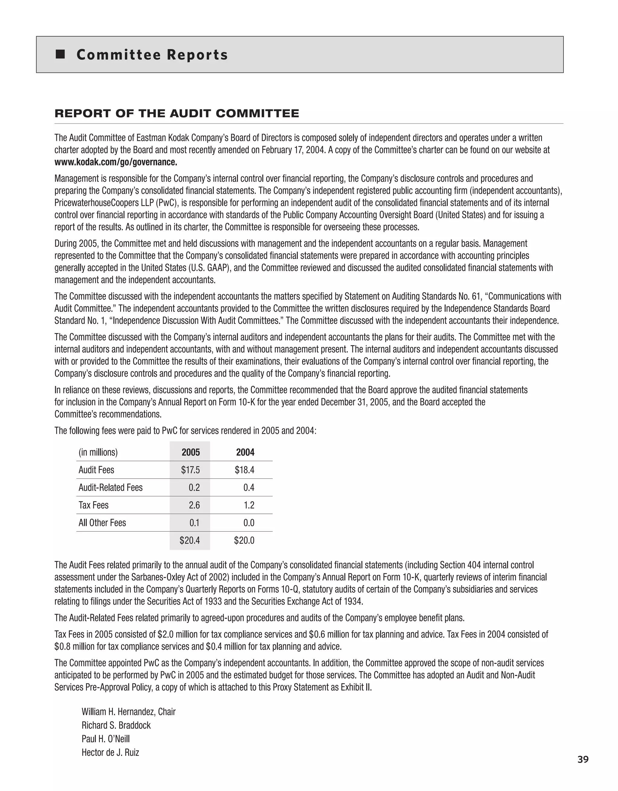 Kodak annualReport05