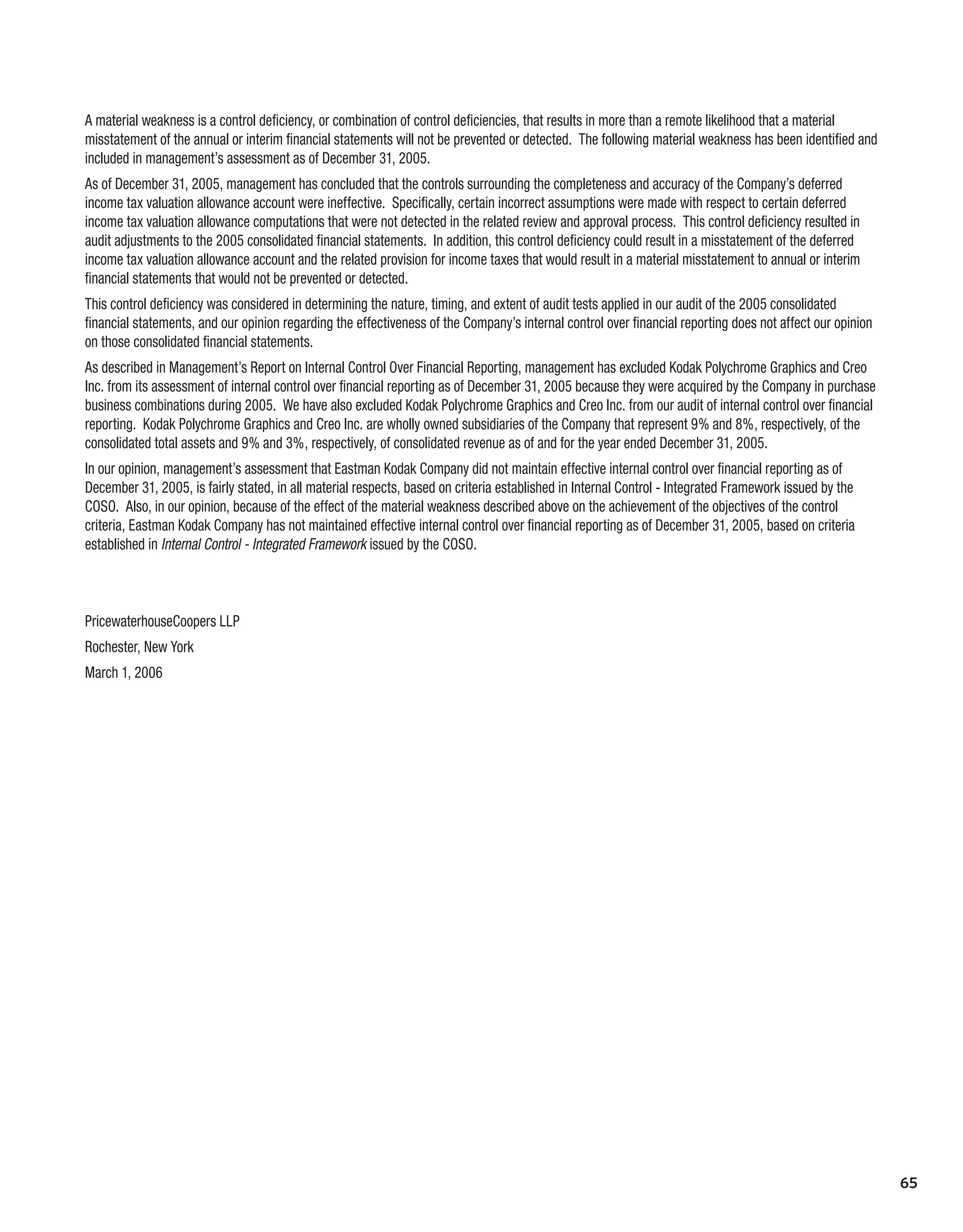 Kodak annualReport05