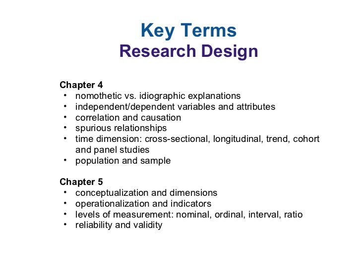 defining key terms in research