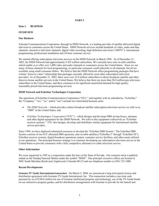 dish network annual reports 2003