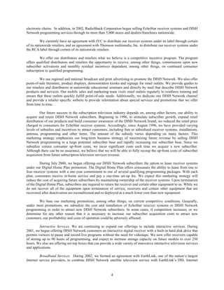 dish network annual reports 2002