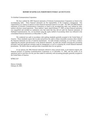 dish network annual reports 2002