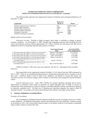 dish network annual reports 2002