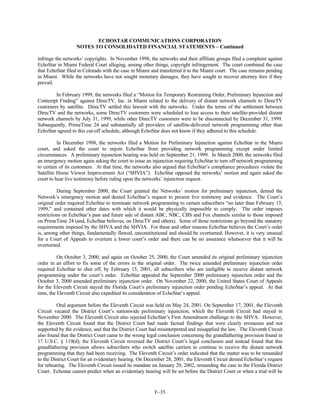 dish network annual reports 2001