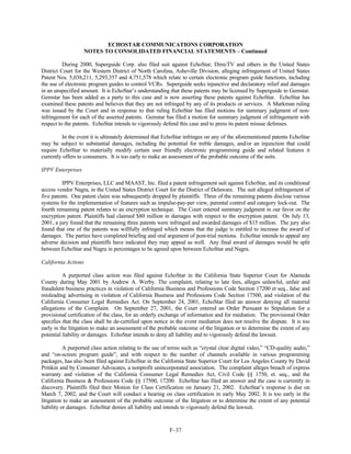 dish network annual reports 2001