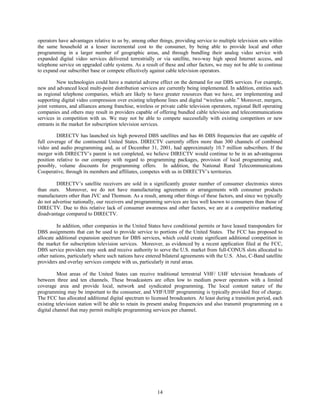 dish network annual reports 2001