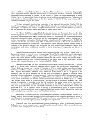 dish network annual reports 2001