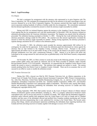 dish network annual reports 2001