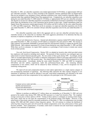 dish network annual reports 2001