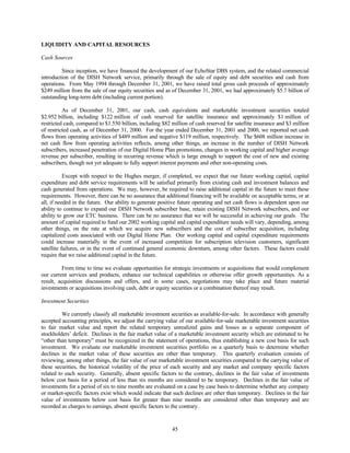 dish network annual reports 2001