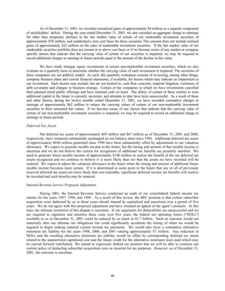 dish network annual reports 2001