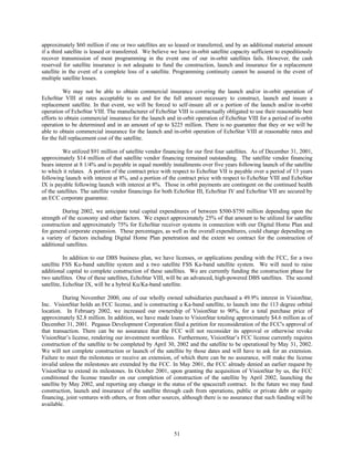 dish network annual reports 2001