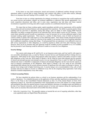 dish network annual reports 2001