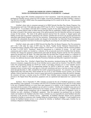 dish network annual reports 2001