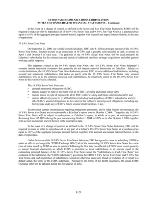 dish network annual reports 2001