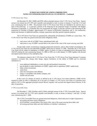 dish network annual reports 2001