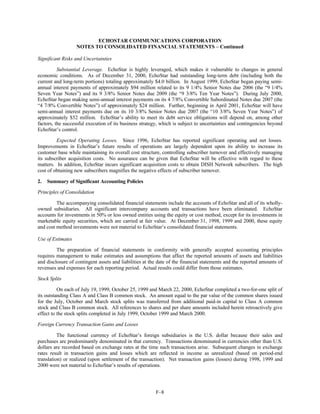 dish network annual reports 2000