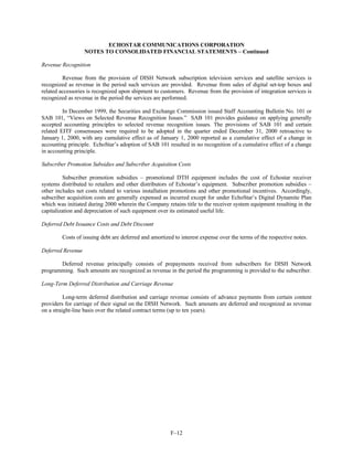 dish network annual reports 2000