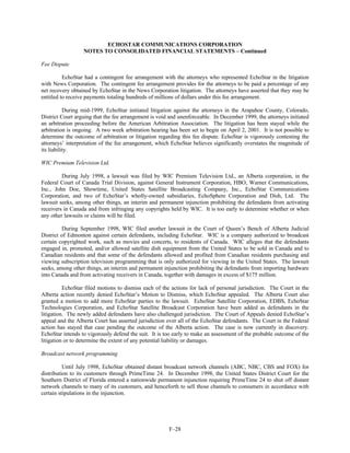 dish network annual reports 2000