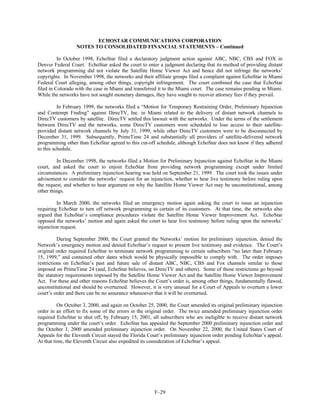 dish network annual reports 2000