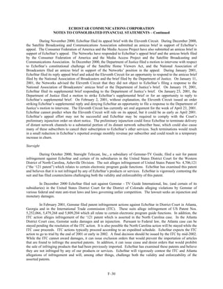 dish network annual reports 2000