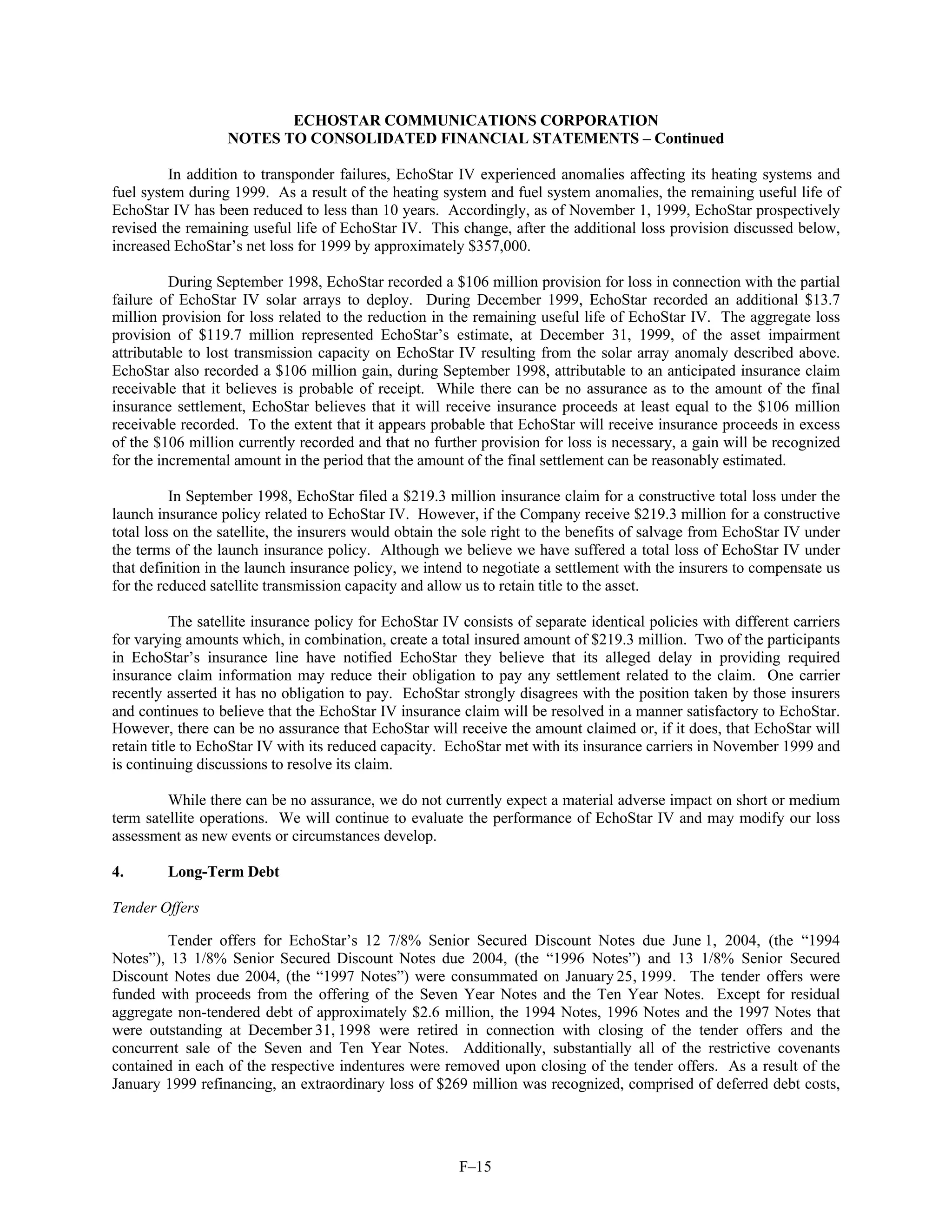 dish network annual reports 1999