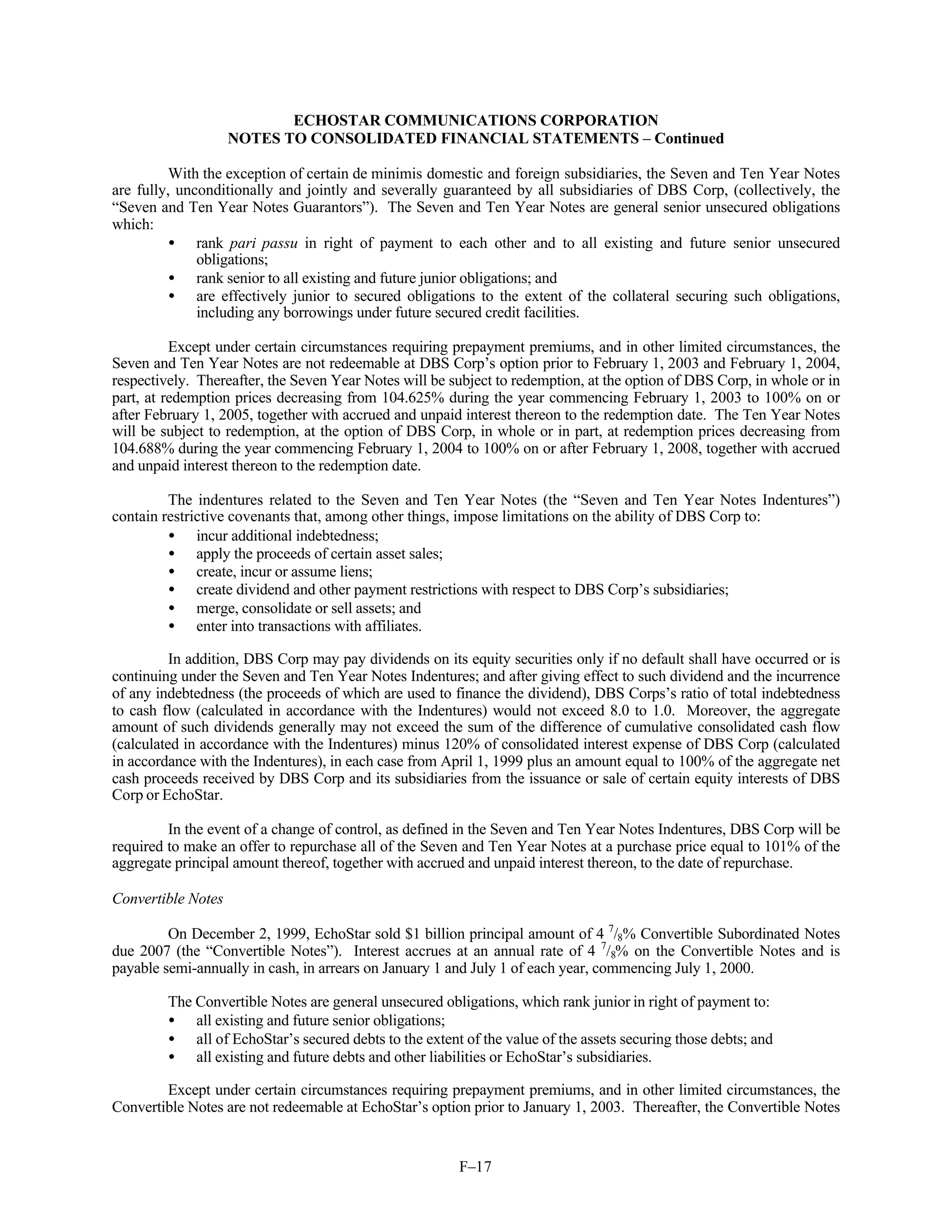 dish network annual reports 1999