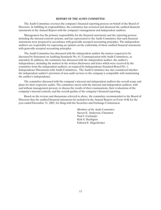 trane2006Proxy reports 