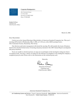 trane2006Proxy reports 