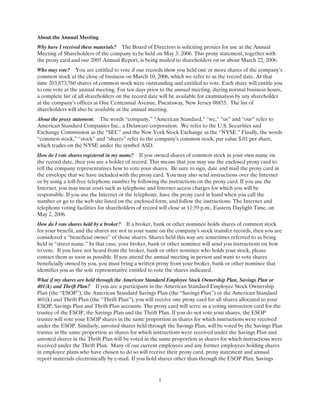 trane2006Proxy reports 