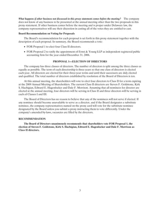 trane2006Proxy reports 