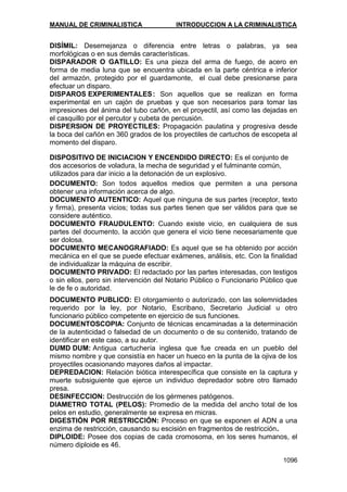 Manual de Criminalistica