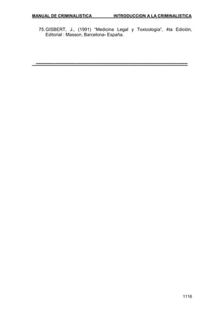 Manual de Criminalistica