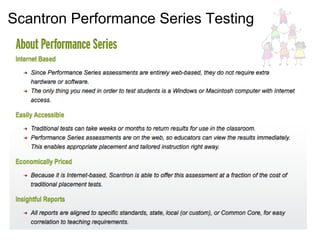 Scantron Performance Series Testing 